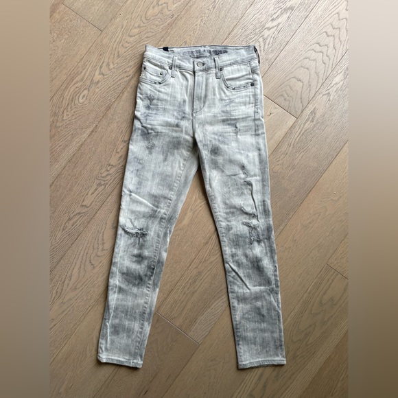 Citizens Of Humanity Rocket Crop High Rise Skinny 26 BNWT Fire Grey - Picture 8 of 11